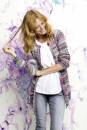 Knitting set Coat  with knitting instructions in garnwelt box