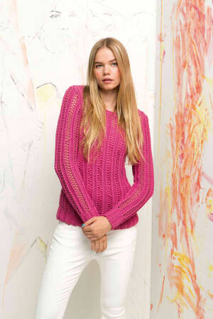 Strickset Pullover Lang Yarns PRESTO mit Anleitung in garnwelt-Box S