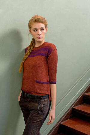Strickset Pullover Lang Yarns ASIA mit Anleitung in garnwelt-Box S