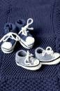 Knitting set Baby boots crocheted MERINO 150 with knitting instructions in garnwelt box