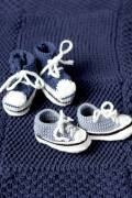Strickset Babyfinkli gestrickt mit kurzer Schnürung...