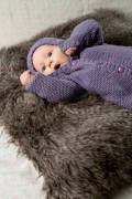 Knitting set Hooded jacket MERINO 150 with knitting instructions in garnwelt box in size 62