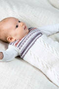 Strickset Jacquardkleid Lang Yarns MERINO  BEBE mit Anleitung in garnwelt-Box 62