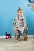 Strickset Jacquardmantel Lang Yarns MERINO  mit Anleitung...
