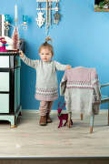 Strickset Jacquardmantel Lang Yarns MERINO  mit Anleitung...