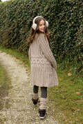 Strickset Mantel mit Anleitung in garnwelt-Box 128-140