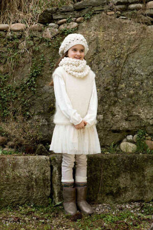 Strickset Debardeur Lang Yarns MOHAIR LUXE mit Anleitung in garnwelt-Box