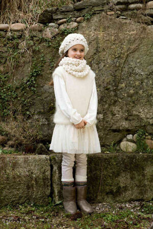 Knitting set Beret  with knitting instructions in garnwelt box