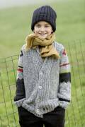 Strickset Jacke Lang Yarns BABY ALPACA mit Anleitung in garnwelt-Box 128-140