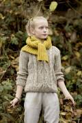 Strickset Pullover Lang Yarns DONEGAL / BABY ALPACA mit Anleitung in garnwelt-Box 128