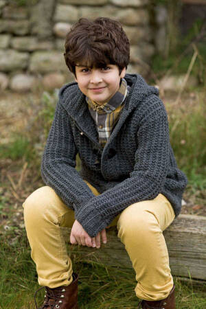 Strickset Jacke mit Anleitung in garnwelt-Box 128-140