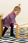 Knitting set Jacquard coat MERINO 200 BEBE with knitting instructions in garnwelt box