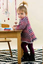 Knitting set Jacquard coat MERINO 200 BEBE with knitting instructions in garnwelt box