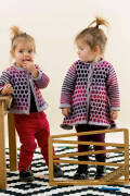 Strickset Jacquardmantel Lang Yarns JAWOLL MAGIC DÉGRADÉ / MERINO  BÉBÉ mit Anleitung in garnwelt-Box 86