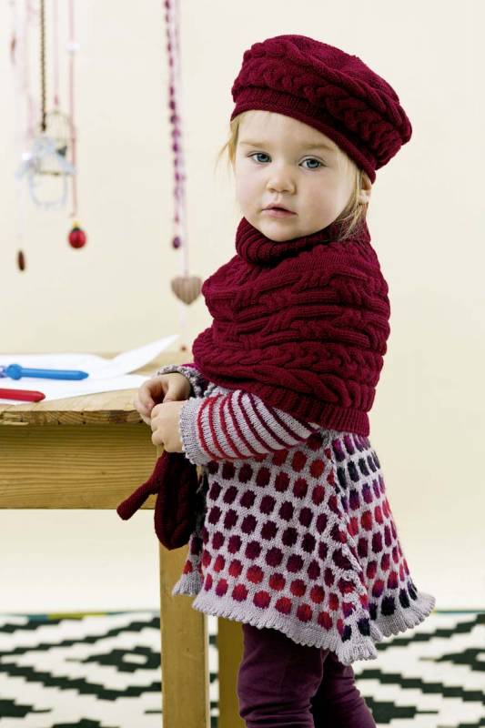Knitting set Hat MERINO 150 with knitting instructions in garnwelt box in size 86