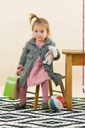 Knitting set Coat MALOU LIGHT with knitting instructions in garnwelt box in size 104