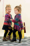 Knitting set Coat MILLE COLORI BABY with knitting instructions in garnwelt box in size 86-92
