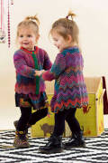 Knitting set Coat MILLE COLORI BABY with knitting instructions in garnwelt box in size 86-92