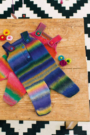 Strickset Overall Lang Yarns MILLE COLORI BABY mit Anleitung in garnwelt-Box 62