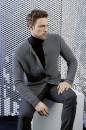 Knitting set Mens cardigan CASHMERE LACE with knitting instructions in garnwelt box in size XL
