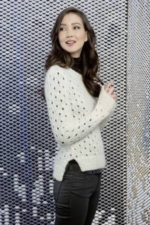 Strickset Pullover Lang Yarns MALOU LIGHT mit Anleitung in garnwelt-Box S