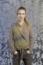 Knitting set Wrap-front jacket MERINO 400 LACE with knitting instructions in garnwelt box
