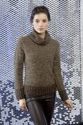 Knitting set Roll colar sweater  with knitting instructions in garnwelt box in size S