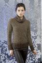 Knitting set Roll colar sweater  with knitting instructions in garnwelt box in size S