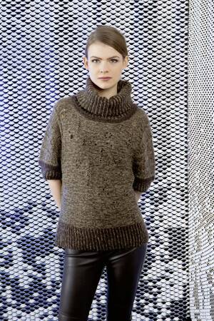 Strickset Rollkragenpullover Lang Yarns ALPACA SUPERLIGHT mit Anleitung in garnwelt-Box S