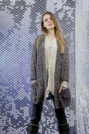 Strickset Jacke Lang Yarns ALPACA SUPERLIGHT mit Anleitung in garnwelt-Box