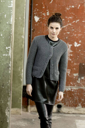Strickset Jacke Lang Yarns CASHMERE CLASSIC mit Anleitung in garnwelt-Box
