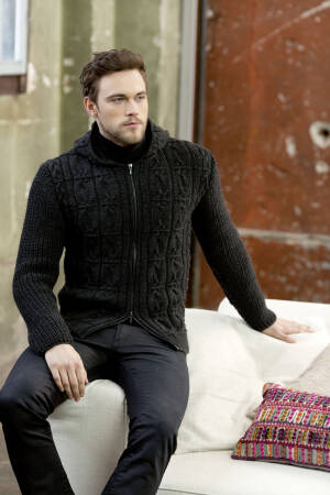 Strickset Jacke Lang Yarns MERINO+ mit Anleitung in garnwelt-Box