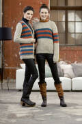 Strickset Jacke Lang Yarns DONEGAL / ALPACA SUPERLIGHT mit Anleitung in garnwelt-Box S