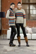 Strickset Pullover Lang Yarns DONEGAL / ALPACA SUPERLIGHT mit Anleitung in garnwelt-Box