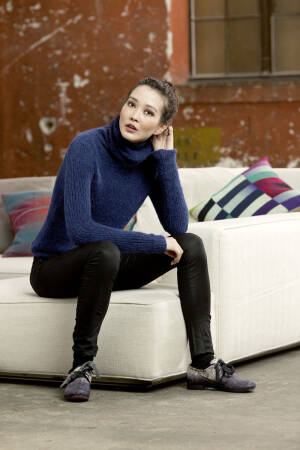 Strickset Pullover Lang Yarns ALPACA SUPERLIGHT mit Anleitung in garnwelt-Box S