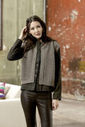 Knitting set Gilet MERINO 120 with knitting instructions in garnwelt box in size L