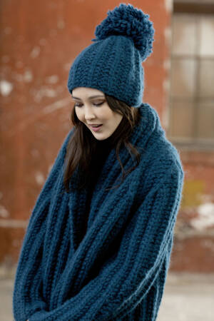 Strickset Mütze Lang Yarns MALOU mit Anleitung in garnwelt-Box