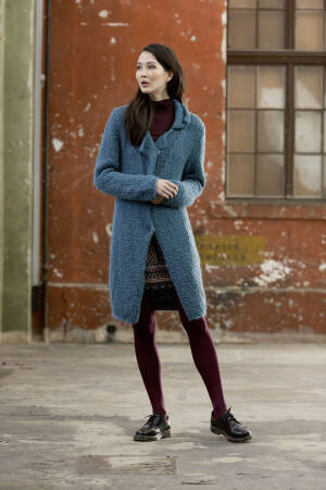 Knitting set Coat  with knitting instructions in garnwelt box