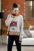 Strickset Pullover Lang Yarns ALPACA SUPERLIGHT mit Anleitung in garnwelt-Box S