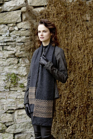 Knitting set Scarf BABY ALPACA with knitting instructions in garnwelt box in size one size
