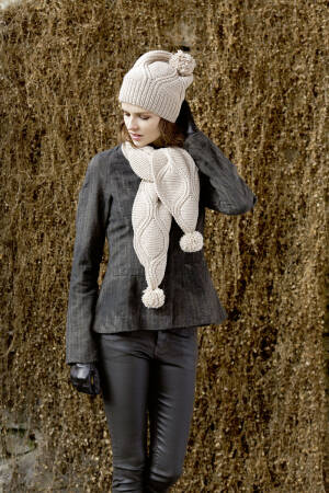 Strickset Mütze Lang Yarns MERINO+ mit Anleitung in garnwelt-Box one size
