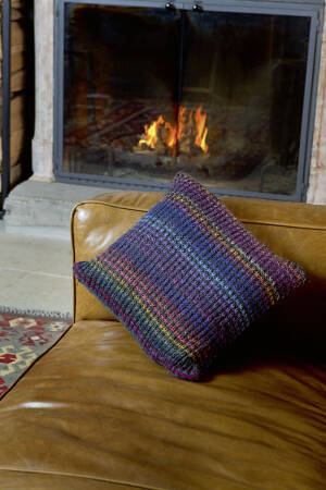 Strickset Kissen Lang Yarns MALOU LIGHT / MILLE COLORI BABY mit Anleitung in garnwelt-Box